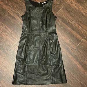 Leather dress